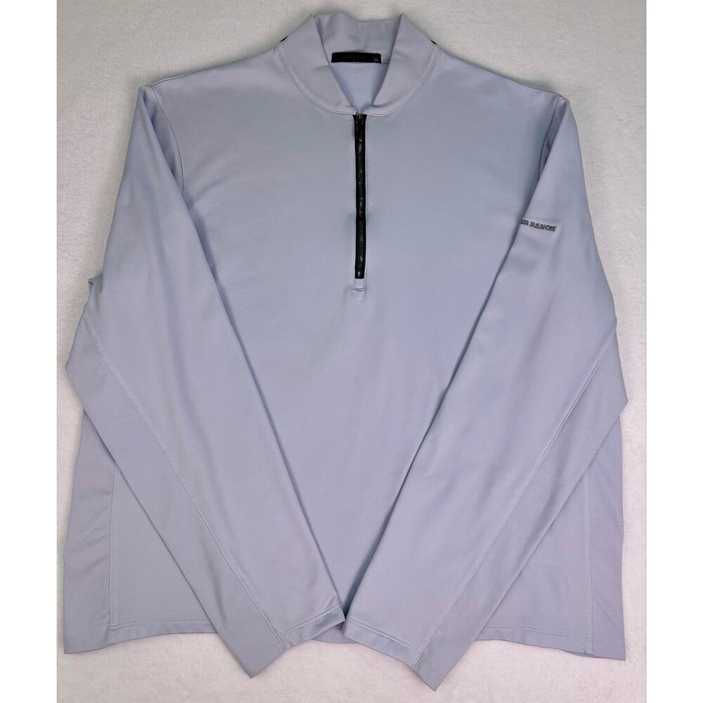 Greyson Siasconset Powder Blue 1/4 Zip Performance Pullover Sweater XL